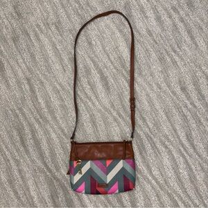 Fossil Chevron Crossbody Bag